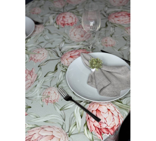 Протея: овальная скатерть 145 х 200 см (с пропиткой "Антипятно")