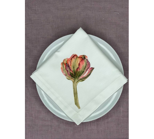 Салфетка "Зеленый тюльпан" с евроуглом без пропитки																		