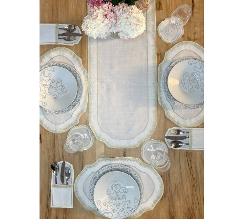Столовый текстильный набор Sunny 25ед																			
