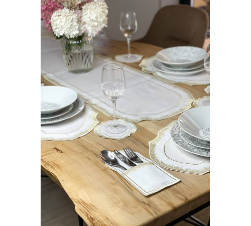 Столовый текстильный набор Sunny 25ед																			