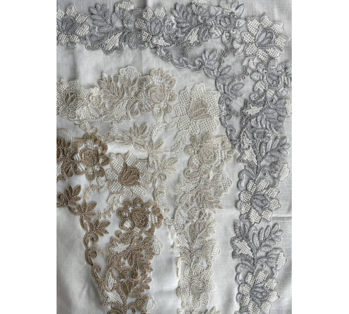 Скатерть Selinda cream grey 160*3 m																			