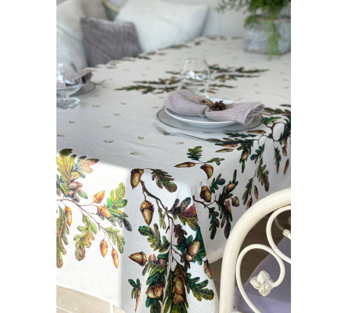 Скатерть столовая "Сила дуба" 145*250																			