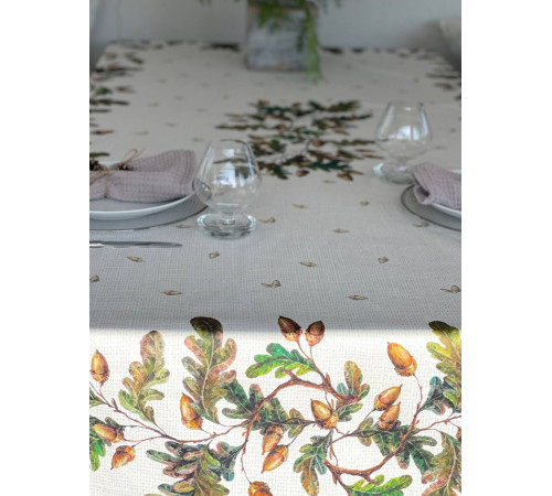 Скатерть столовая "Сила дуба" 145*300																			