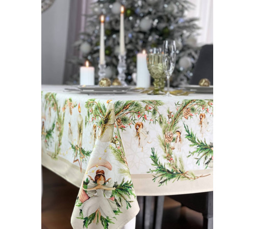 Скатерть столовая "Новогодние Феи" 145*200																			