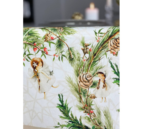 Скатерть столовая "Новогодние Феи" 145*300																			