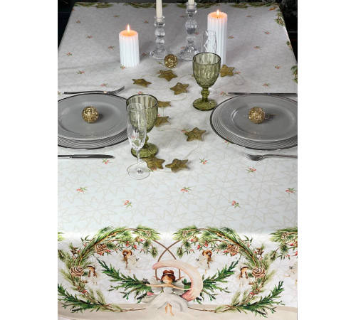 Скатерть столовая "Новогодние Феи" 145*300																			