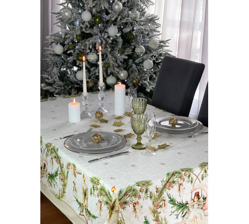 Скатерть столовая "Новогодние Феи" 145*300																			