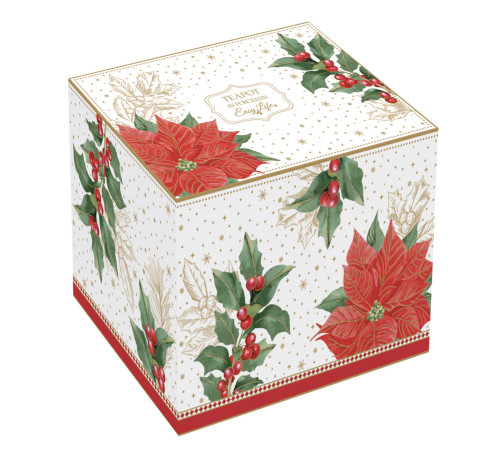 Фарфоровый заварочный чайник 800 мл в цветной коробке POINSETTIA&BERRIES