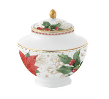 Фарфоровая сахарница 250мл в цветной коробке POINSETTIA&BERRIES
