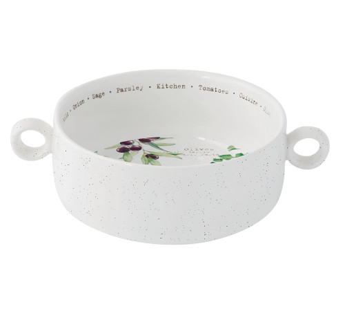Фарфоровый салатник с ручками  Ø 16 HOME&KITCHEN
