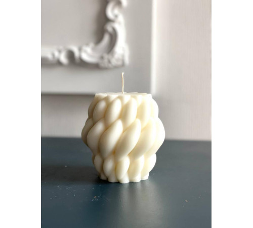 Клубок цв.белый, 12см																			