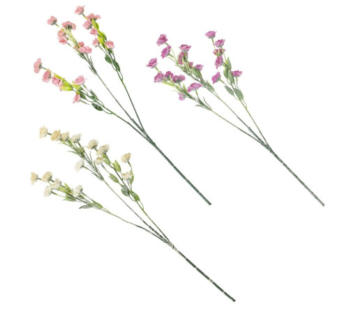 Цветок искусственный "Эустома", L15 W15 H60 см