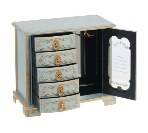 Шкатулка для украшений музыкальная, L21 W12 H19 см																			