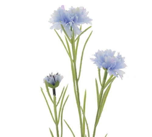 Цветок искусственный "Василек", L7 W7 H68 см, 2в.																			