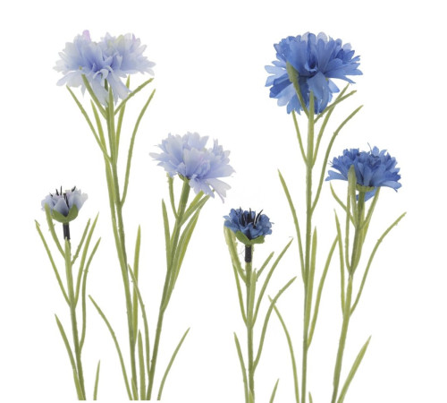 Цветок искусственный "Василек", L7 W7 H68 см, 2в.																			