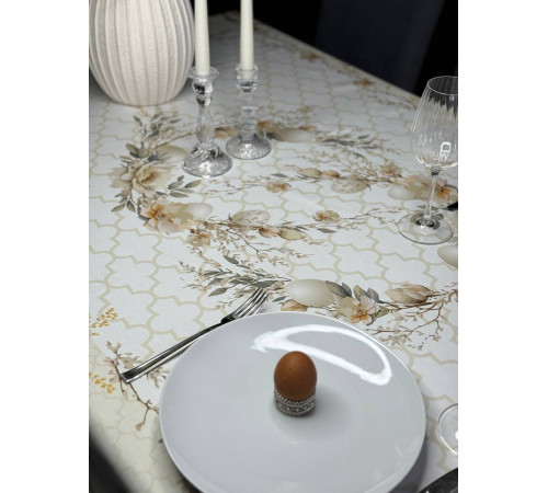 Пасхальная корзина: скатерть 145 х 250 см (с пропиткой "Антипятно")