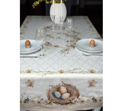 Пасхальная корзина: скатерть 145 х 350 см (с пропиткой "Антипятно")