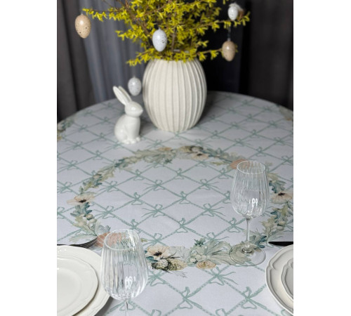 Светлая Пасха: скатерть (с пропиткой "Антипятно")