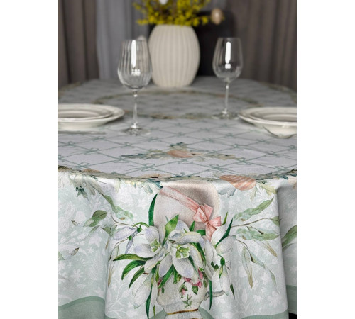 Светлая Пасха: скатерть (с пропиткой "Антипятно")
