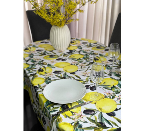 Скатерть столовая Сицилия овал 145 х 200 см