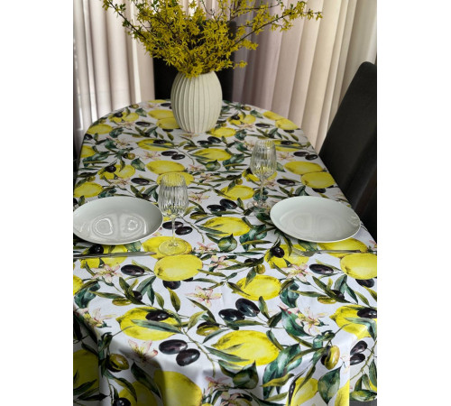 Скатерть столовая Сицилия овал 145 х 200 см