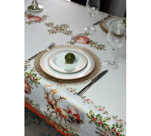 BLOOMIA Магия Рождества: скатерть (с пропиткой "Антипятно")