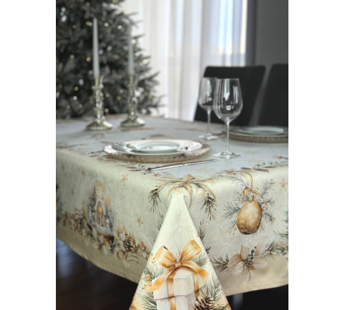 BLOOMIA GOLDEN CHRISTMAS: скатерть (с пропиткой "Антипятно")