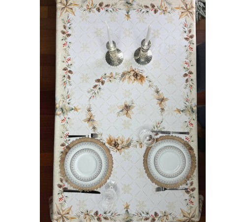 BLOOMIA GOLDEN CHRISTMAS: скатерть (с пропиткой "Антипятно")