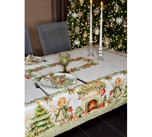 Cкатерть ATMOSPHERE HOME "Мелодия Ангелов" Артикул - МЕ 145*200, размер -145*200