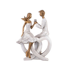 СТАТУЭТКА "ВЛЮБЛЕННЫЕ" 16,5*10,5*23 СМ. СЕРИЯ "ФЬЮЖН"