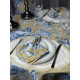 Cкатерть BLOOMIA Toille flora beige (с пропиткой "Антипятно")