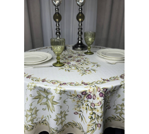 Cкатерть BLOOMIA ЛОМБАРДИЯ Артикул -БЛБ 168, размер -круг д.168