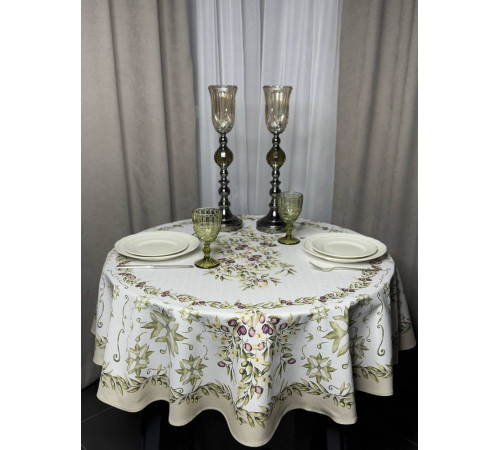 Cкатерть BLOOMIA ЛОМБАРДИЯ Артикул - БЛБ Ф150, размер -круг д.150