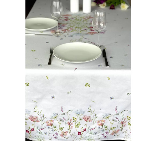 Cкатерть ATMOSPHERE HOME "Завтрак в саду" Артикул -ЗС 168*350, размер -168*350