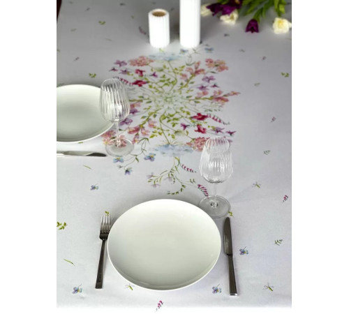 Cкатерть ATMOSPHERE HOME "Завтрак в саду" Артикул -ЗС 168*350, размер -168*350