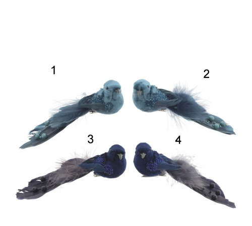 Фигурка декоративная "Птичка" стоимость за 1шт (Нужный вариант указать в комментарии), L17 W6 H4,5 см, 4в.