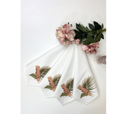 Салфетка столовая Розовый Какаду