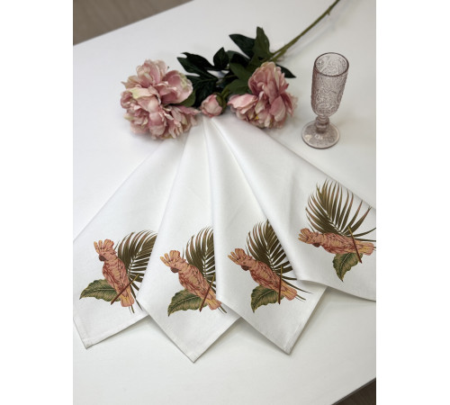 Салфетка столовая Розовый Какаду