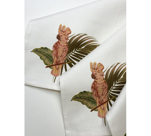 Салфетка столовая Розовый Какаду