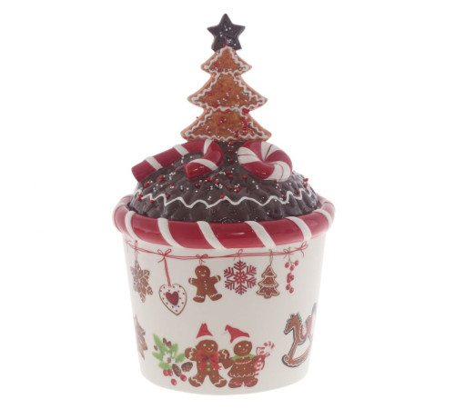 Конфетница "Пряничное настроение", 2200 мл, L19,5 W19,5 H31 см