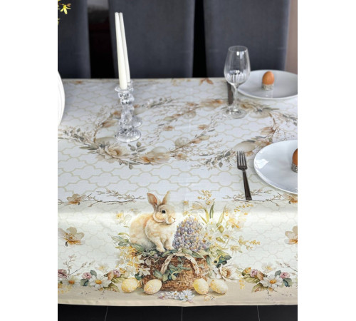 Скатерть столовая Пасхальная корзина 145*150
