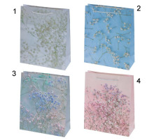 Пакет подарочный (бумага 210г/м2, блок 12шт) стоимость за 1шт (Нужный вариант указать в комментарии), L26 W10 H32 см, 4в.