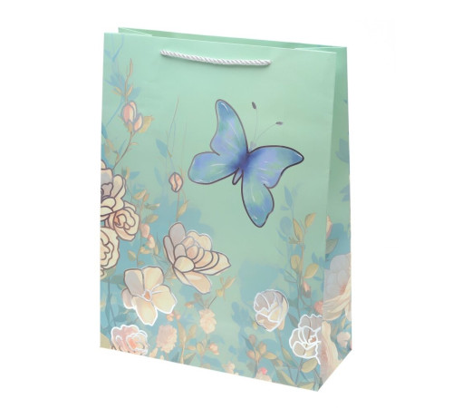 Пакет подарочный (бумага 210г/м2, блок 12шт) стоимость за 1шт (Нужный вариант указать в комментарии), L30 W12 H40 см, 4в.