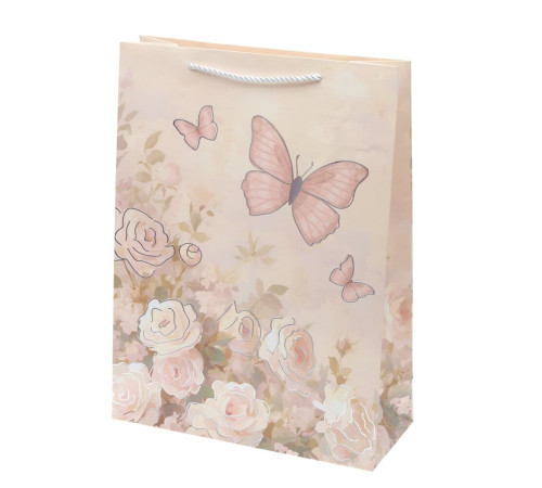 Пакет подарочный (бумага 210г/м2, блок 12шт) стоимость за 1шт (Нужный вариант указать в комментарии), L30 W12 H40 см, 4в.