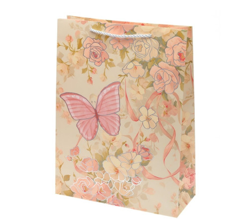 Пакет подарочный (бумага 210г/м2, блок 12шт) стоимость за 1шт (Нужный вариант указать в комментарии), L30 W12 H40 см, 4в.