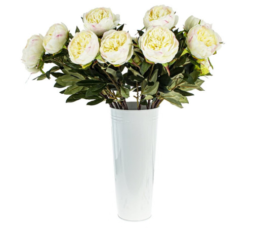 Цветок искусственный "Пион",  L24 W19 H94 см