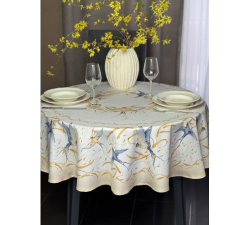 Cкатерть BLOOMIA "Солнечный урожай" Артикул - БСУ Ф150, размер -круг д.150