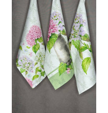 Набор из 3-х полотенец ATMOSPHERE HOME "Гортензия" Артикул -ГО3п-45*58, размер - 45*58