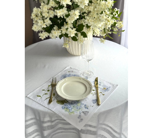 Салфетка BLOOMIA "Тайна Гортензии" Артикул - БТГ 37*37, размер - 37*37