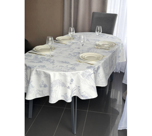 Скатерть ATMOSPHERE HOME TUILE DE JOUY овал 145*280